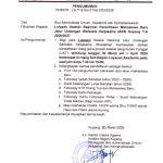 PENGUMUMAN DAFTAR ULANG LULUSAN PMB SELEKSI NASIONAL JALUR KERJASAMA-UNDANGAN 2026