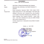 PENGUMUMAN KELULUSAN MAHASISWA BARU JALUR MANDIRI KERJASAMA