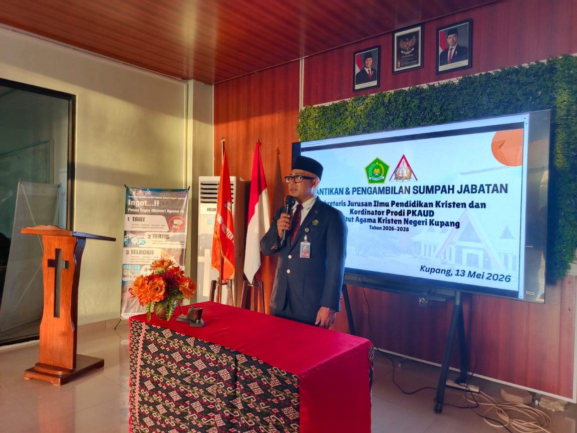 Rektor IAKN Kupang Lantik Sekretaris Jurusan IPK dan Koordinator Prodi PKAUD Periode 2026–2028