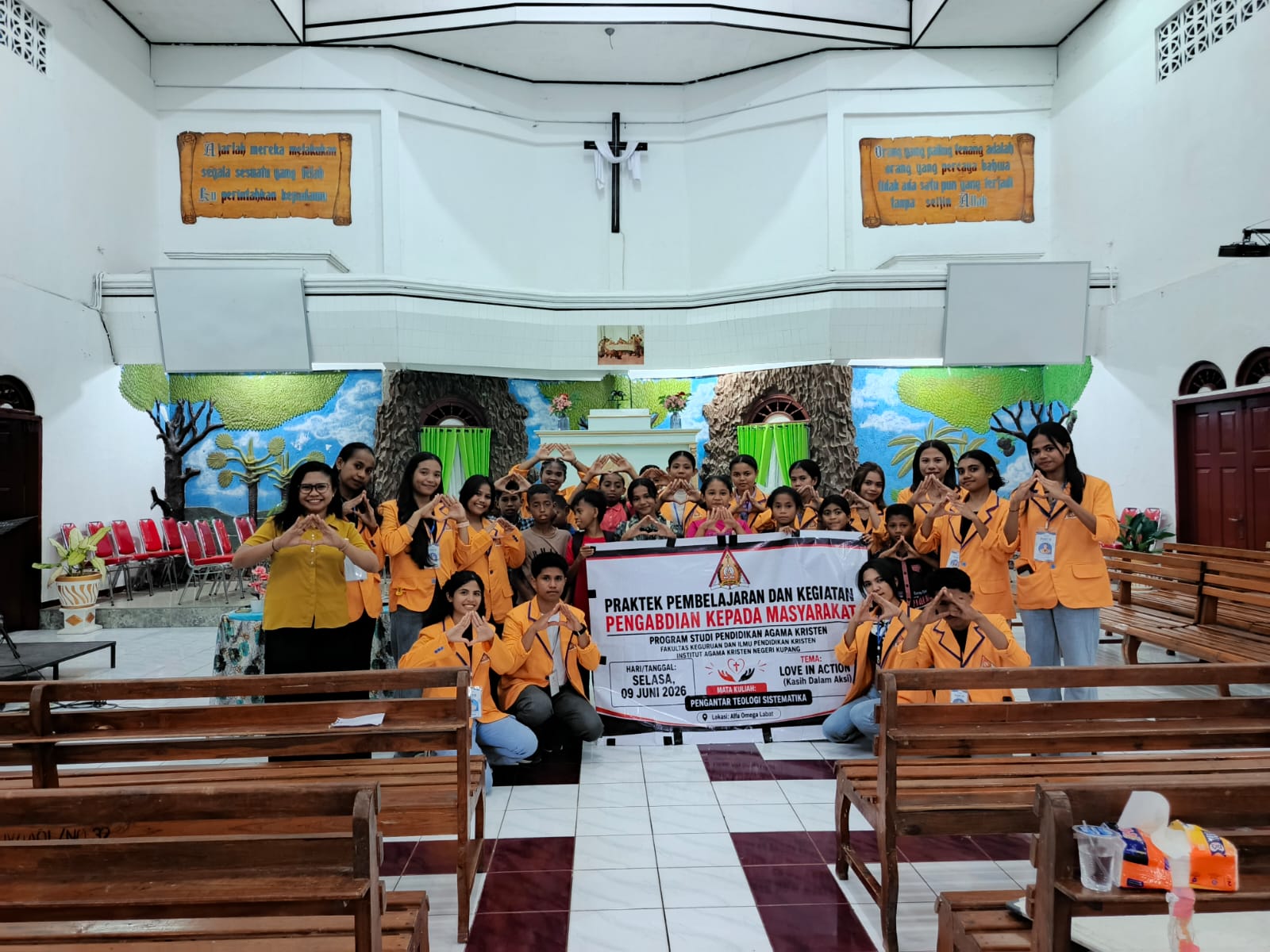 Belajar Melayani Sejak Dini: Mahasiswa PAK IAKN Kupang Wujudkan Teologi melalui Praktik Pembelajaran dan Pengabdian kepada Masyarakat