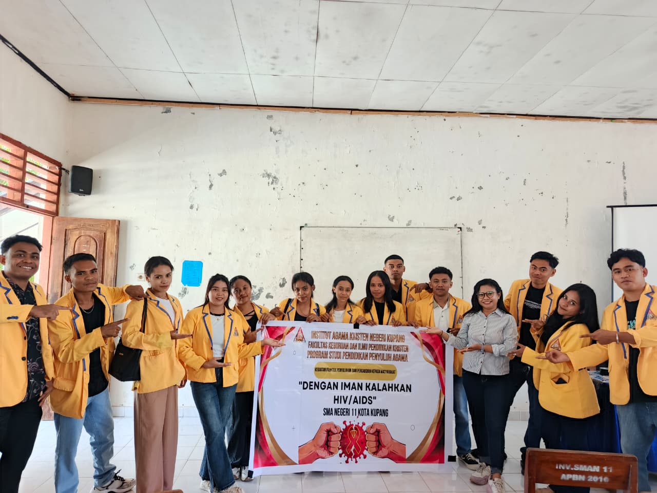 Dengan Iman Kalahkan HIV/AIDS, Mahasiswa PPA IAKN Kupang Edukasi Pelajar SMA Negeri 11 Kota Kupang