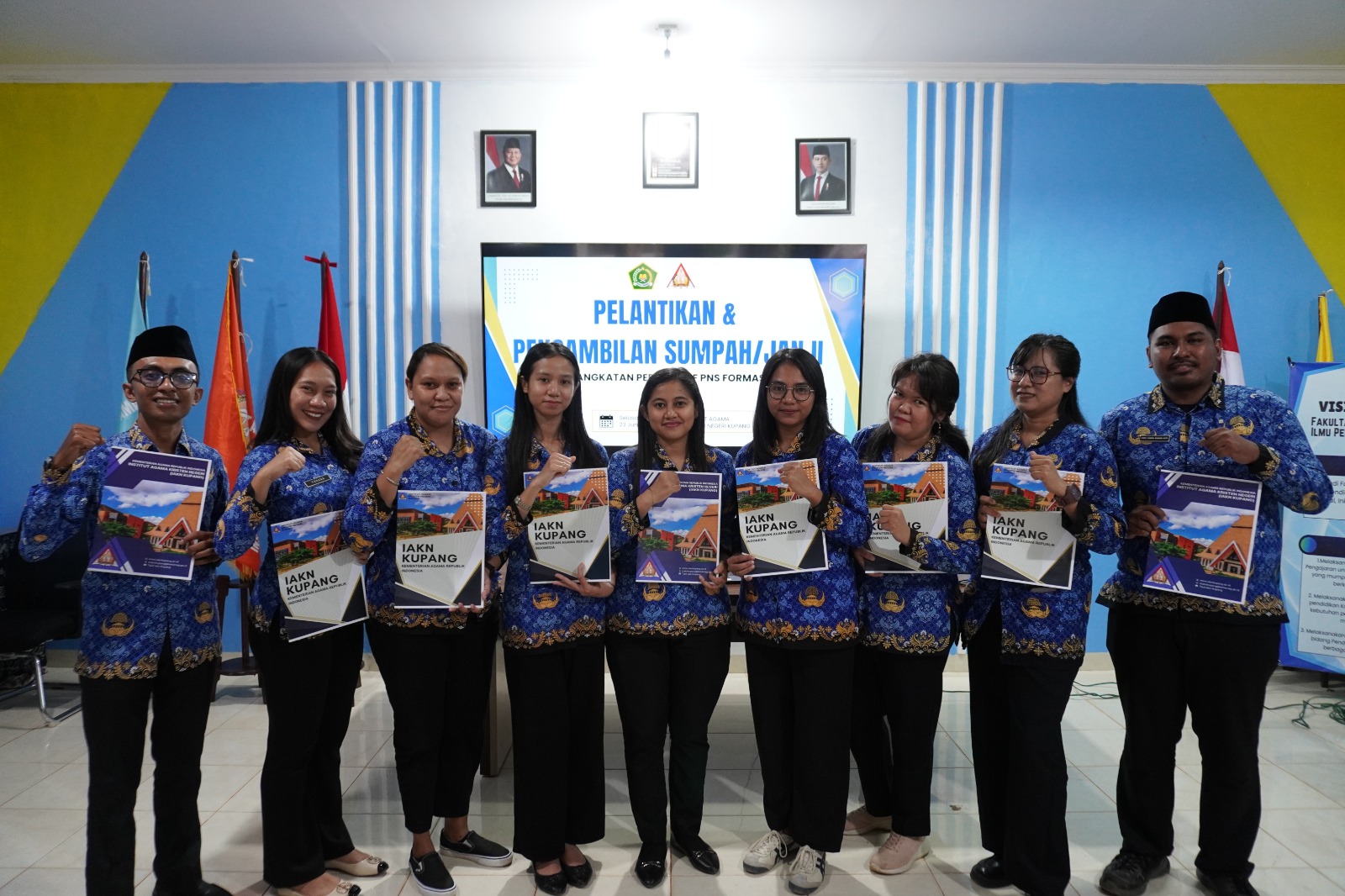 Rektor IAKN Kupang Lantik dan Ambil Sumpah Jabatan Fungsional PNS Formasi Tahun 2024