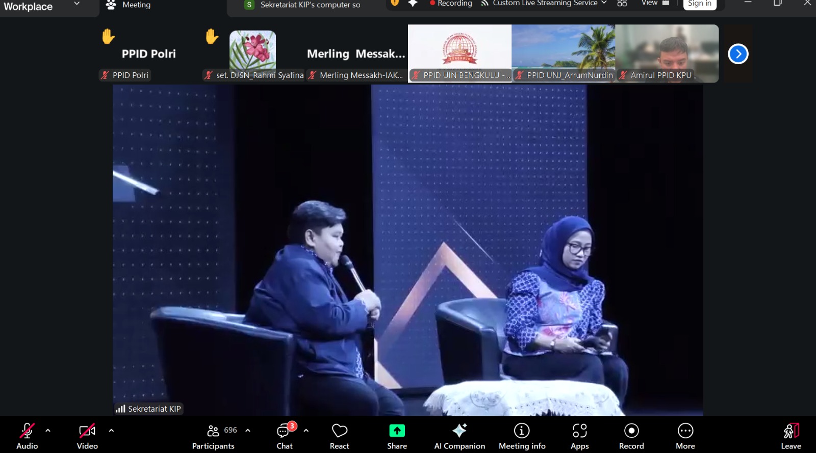 IAKN Kupang Ikuti Kick-Off dan Sosialisasi Monev KIP 2026, Perkuat Komitmen Keterbukaan Informasi Publik