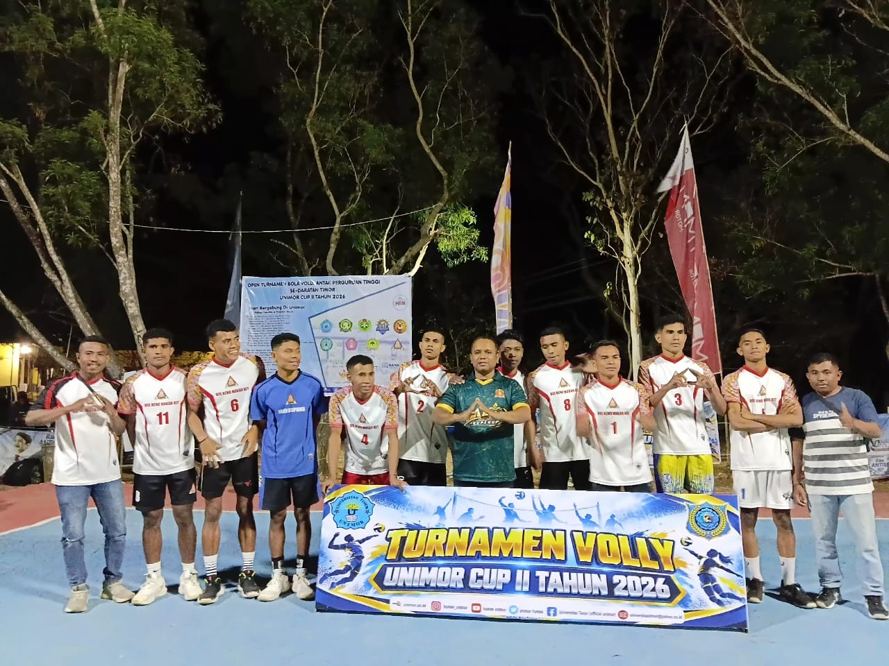 Sempat Tertinggal, Tim Voli IAKN Kupang Bangkit dan Taklukkan STKIP Sasuka 3-1 di Unimor Cup II